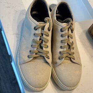 Lavin Men's Beige Canvas Sneakers